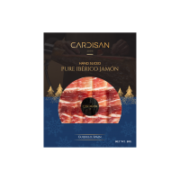 XM2026-094 CARDISAN 100% IBERIAN -GREEN LABEL CEREAL-FED JAMON SLICED 50G