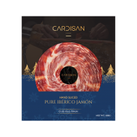 XM2026-095 CARDISAN 100% IBERIAN -GREEN LABEL ACORN-FED JAMON SLICED 100G