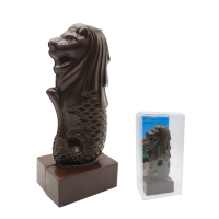NDP26-14 DARK CHOCOLATE MERLION FIGURINE 160G (Lead Time: 7 working days)