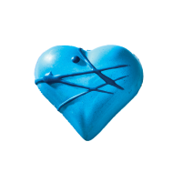 WEDDING -BLUEBERRY HEART PRALINE 12G