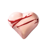 WEDDING -STRAWBERRY HEART PRALINE 12G