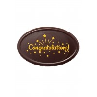 CONGRATULATIONS CHOCOLATE LABEL D10 LOGO DOS77742