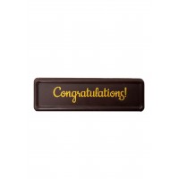 CONGRATULATIONS CHOCOLATE LABEL D12 LOGO DOS77745