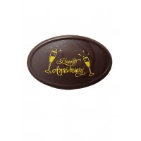 HAPPY ANNIVERSARY  CHOCOLATE LABEL D10 LOGO DOS77743